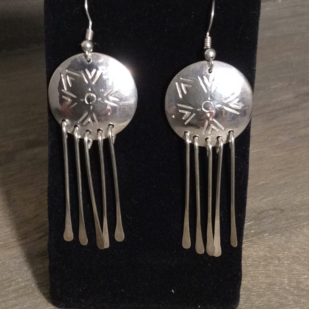 Sterling Silver Handmade M.Necefer Earrings